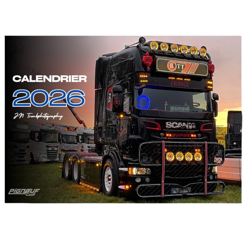 Calendrier Pignouf Club 2026 - 2€ Reversé pour l'association des camionneurs du coeurs